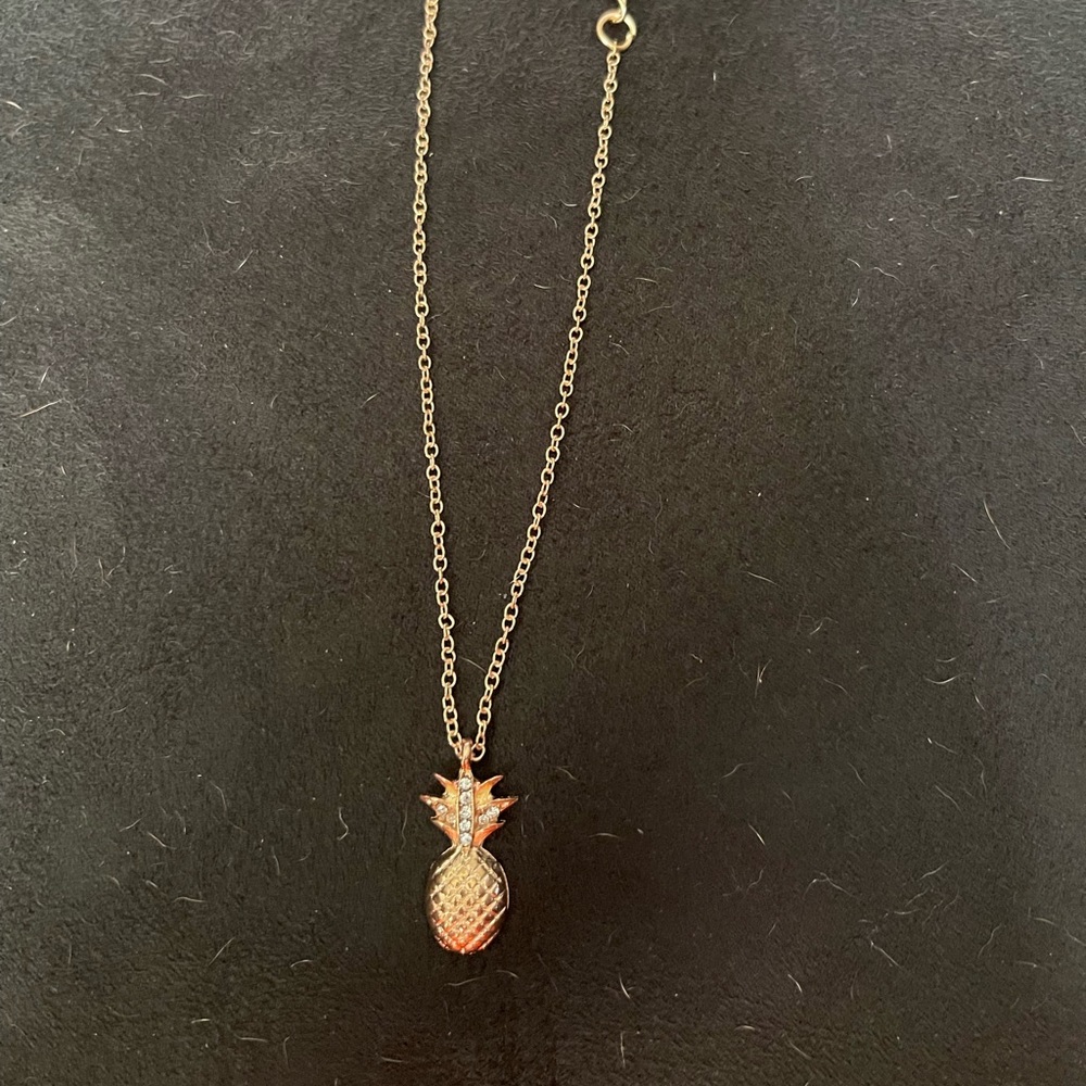 Pineapple charm ankle bracelet